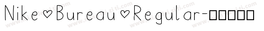 Nike Bureau Regular字体转换
